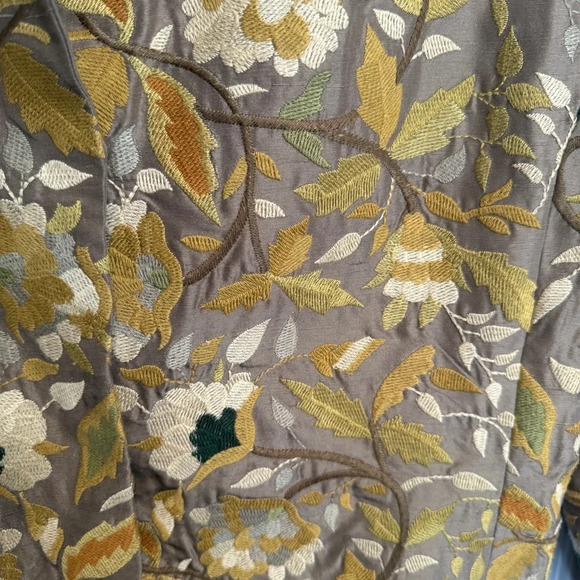 Johnny Was Biya Embroidered Floral Cropped Blazer Jacket Size S Boho Artsy READ - Picture 6 of 13